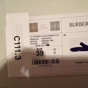 Burberry slides